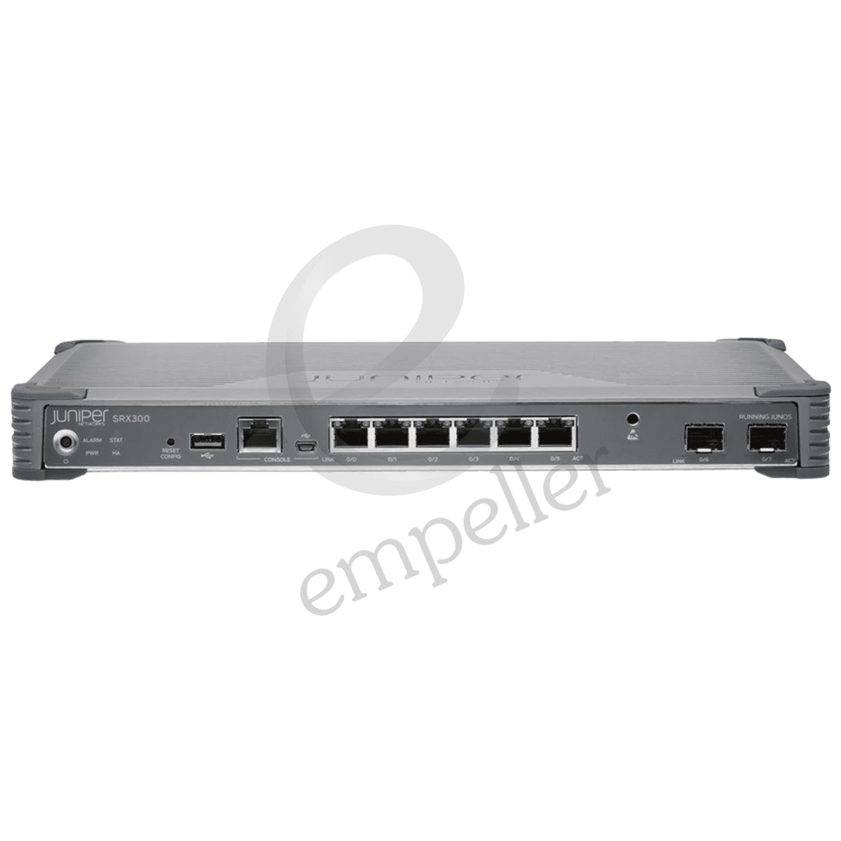 Juniper SRX300-SYS-JB SRX300 Router, Gigabit Ethernet, 6 Ports, Desktop
