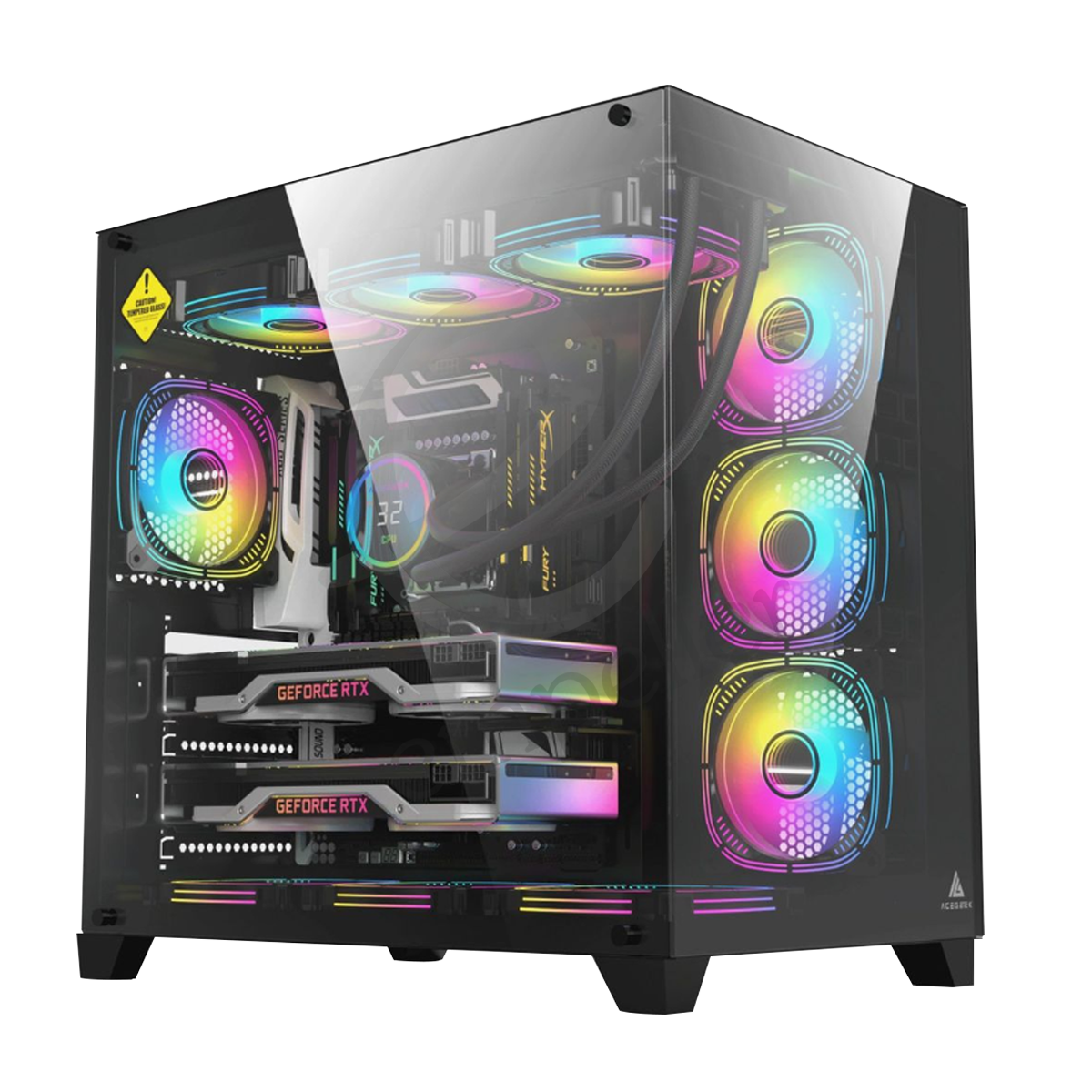 ANIGMA Pre-built Gaming Desktop 12 Intel Core Ultra 7-265KF/PRIME Z890-P WIFI Motherboard/32GB RAM/1TB SSD/RTX 4070 SUPER 12GB/A-RGB 360mm AIO Liquid Cooler Black/700W PSU/ACEGEEk Mercury R425 Pro/Windows 11 Pro