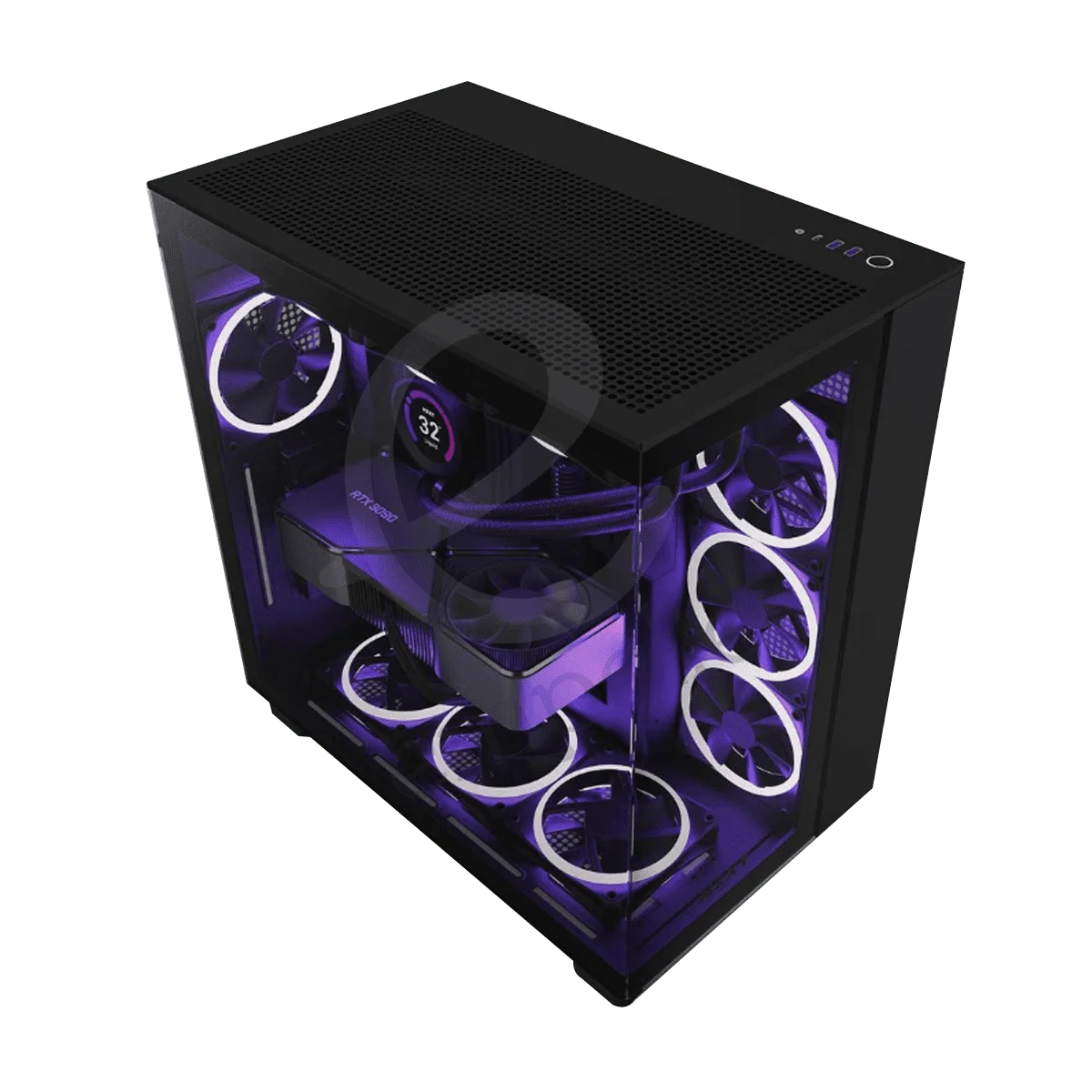 ANIGMA Pre-built Gaming Desktop 9 Intel Core Ultra 9-285K/PRIME Z890-P WIFI Motherboard/64GB RAM/2TB SSD/RTX 4080 Super 16GB/A-RGB 360mm AIO Liquid Cooler Black/850W 80 Plus Gold PSU/NZXT H Series H9 Flow Edition ATX Case/Windows 11 Pro