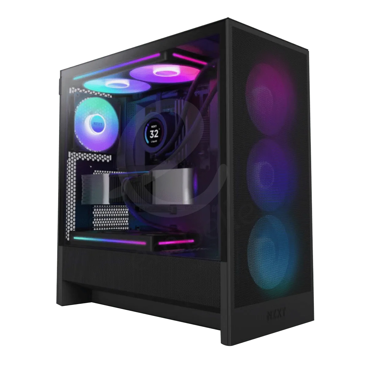ANIGMA Pre-built Gaming Desktop 8 Ryzen 9-9900X/B650M A WIFI Motherboard/32GB RAM/1TB SSD/RTX 4070 Ti SUPER 16GB/A-RGB 360mm AIO Liquid Cooler/850W 80+ Gold Full Modular ATX PSU/NZXT H5 Flow RGB (2024) ATX Case/Windows 11 Pro