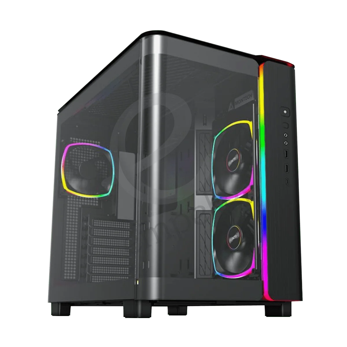 ANIGMA Pre-built Gaming Desktop 3 Intel Core i7-14700KF/B760M A WiFi Motherboard/32GB RAM/1TB SSD/GeForce RTX 4070 SUPER TWIN EDGE 12GB/360MM ARGB AIO CPU Liquid Cooler/6x ARGB Fans/850W PSU/Montech King 95 PRO Case Black/Windows 11 Pro - Black