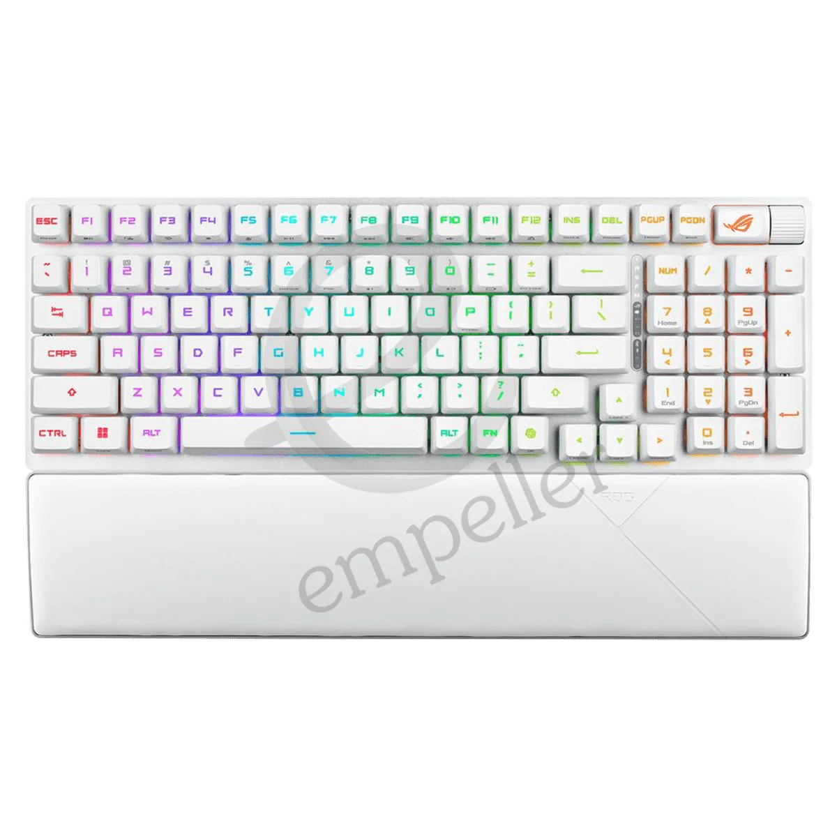 ASUS X902 Scope II 96 RX Wireless ABS Keycaps Gaming Keyboard - White (Arabic Layout)
