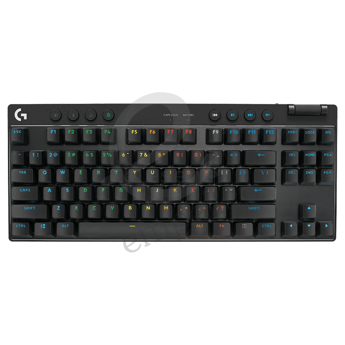 Logitech G 920-012136 PRO X TKL LIGHTSPEED Gaming Keyboard - Logitech Tactile Switch - Black (US International Qwerty)