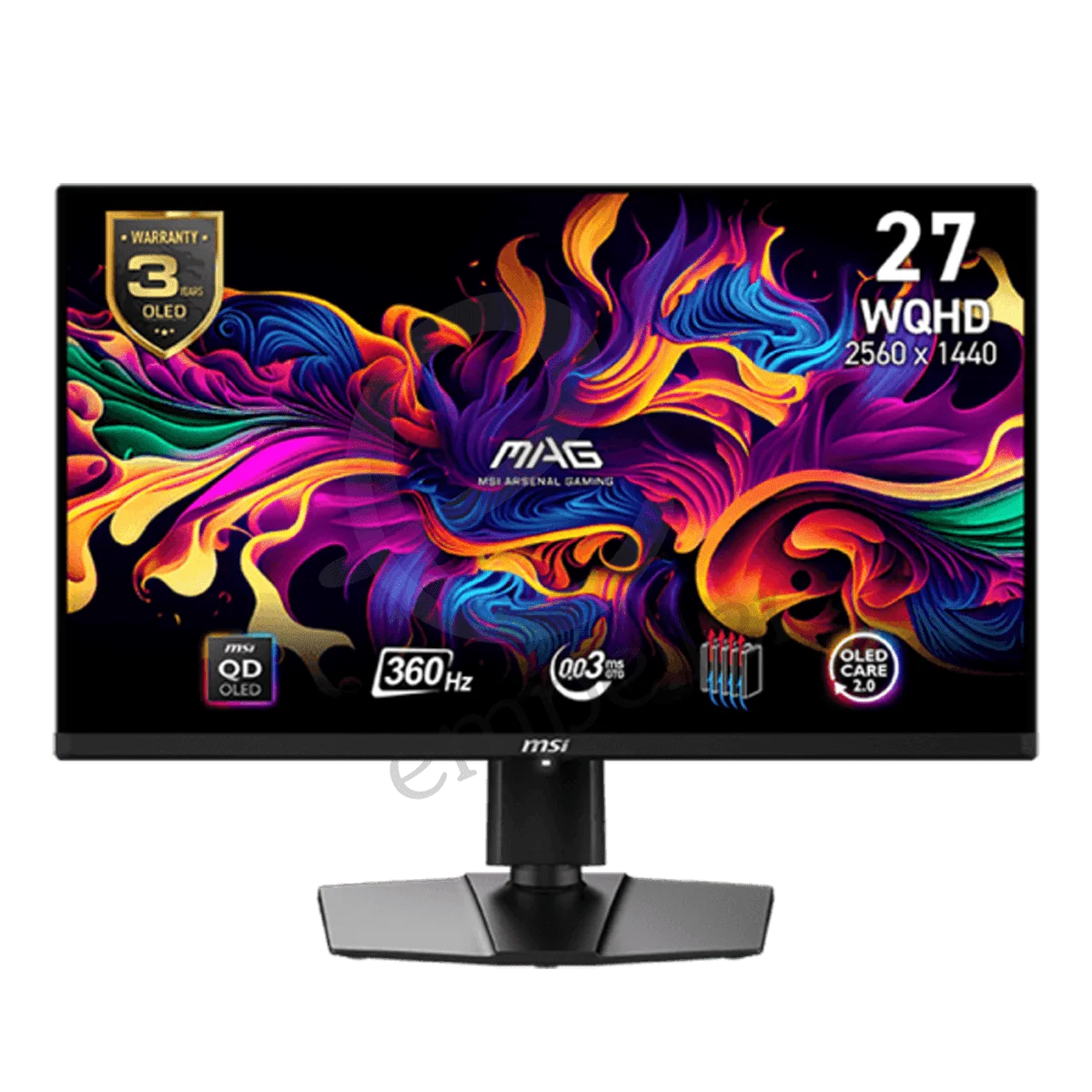 MSI Mag 27 QD-OLED 9S6-3FA84T-013 - 26.5-Inch QD-OLED (2560 X 1440) (WQHD)/ 360 Hz Gaming Monitor