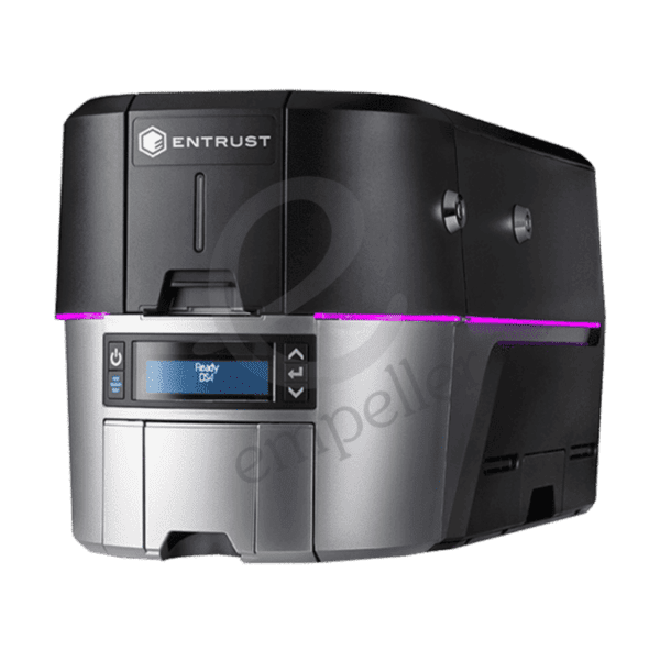 Side view of Entrust Sigma DS3 Printer
