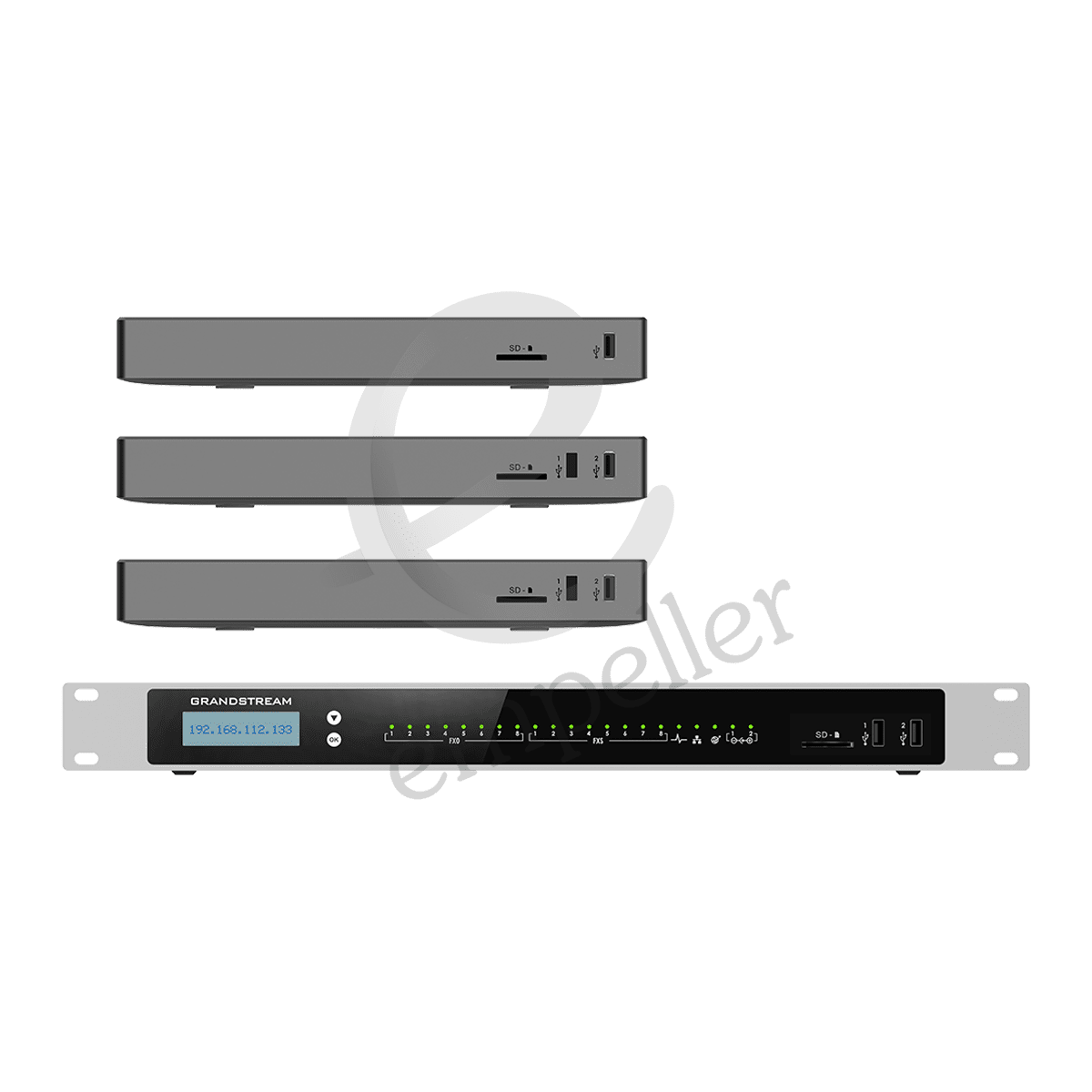 Front view of Grandstream Home UCM6300